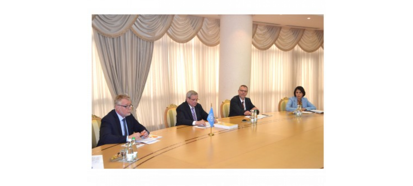 A MEETING WITH REPRESENTATIVES OF A HIGH-LEVEL UN EXPERT MISSION WAS HELD AT THE MINISTRY OF FOREIGN AFFAIRS OF TURKMENISTAN